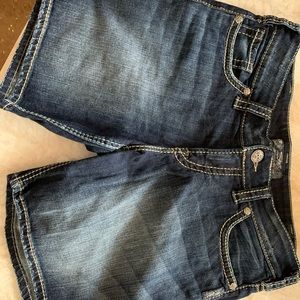 Silver Jean Shorts- 7” inseam